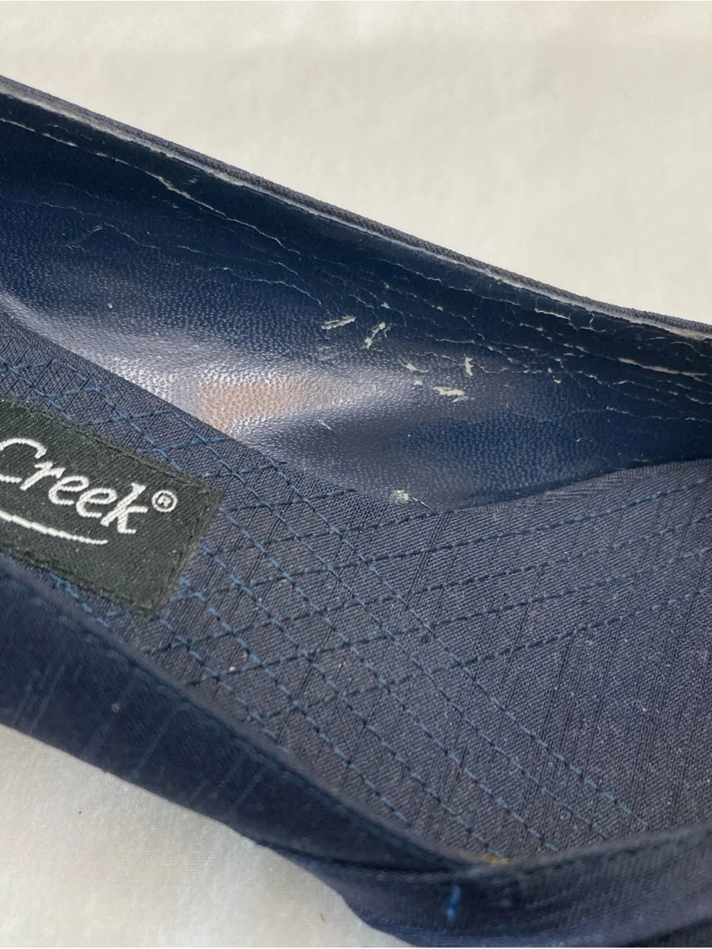 Coldwater Creek navy peep